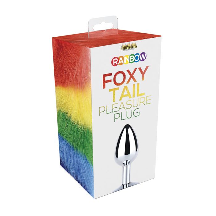 Rainbow Foxy Tail Butt Plug