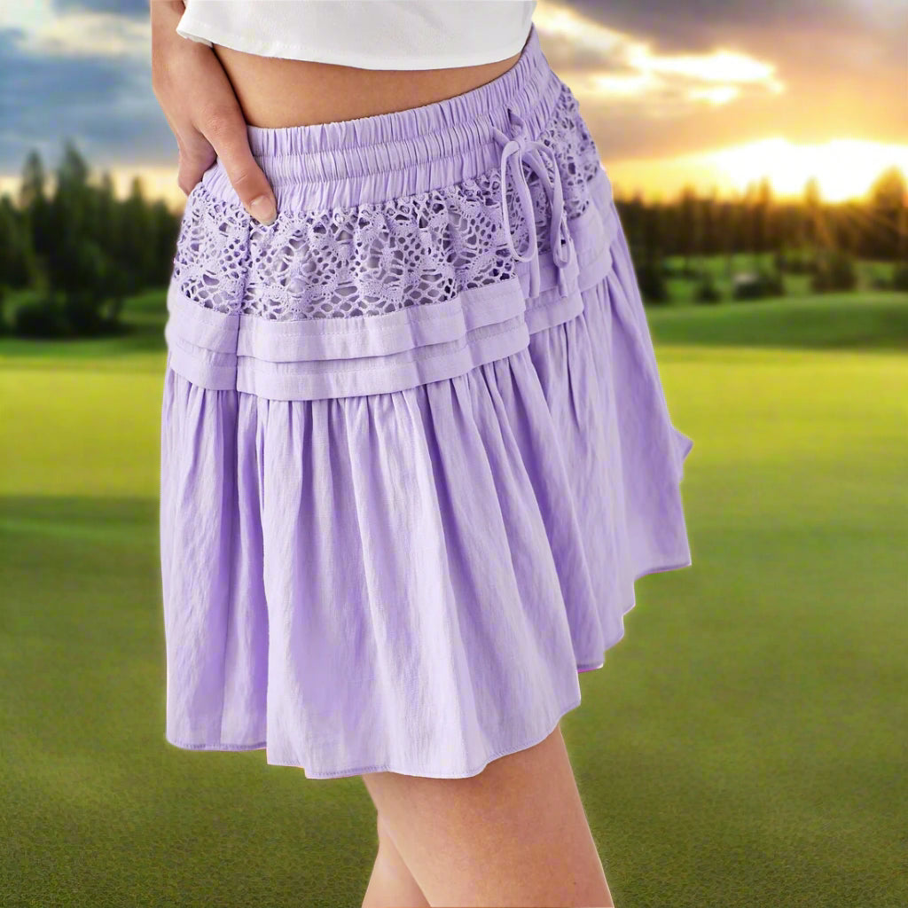 Lilac Mini Skort