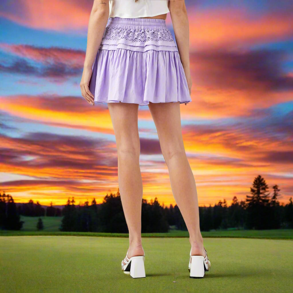 Lilac Mini Skort