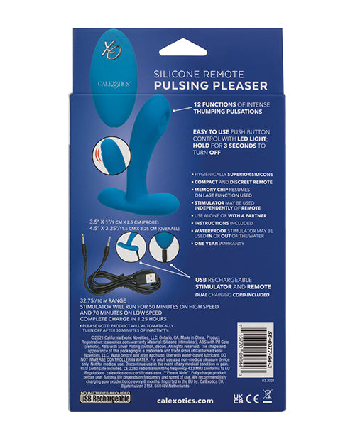 Silicone Pulsing Pleaser with Remote