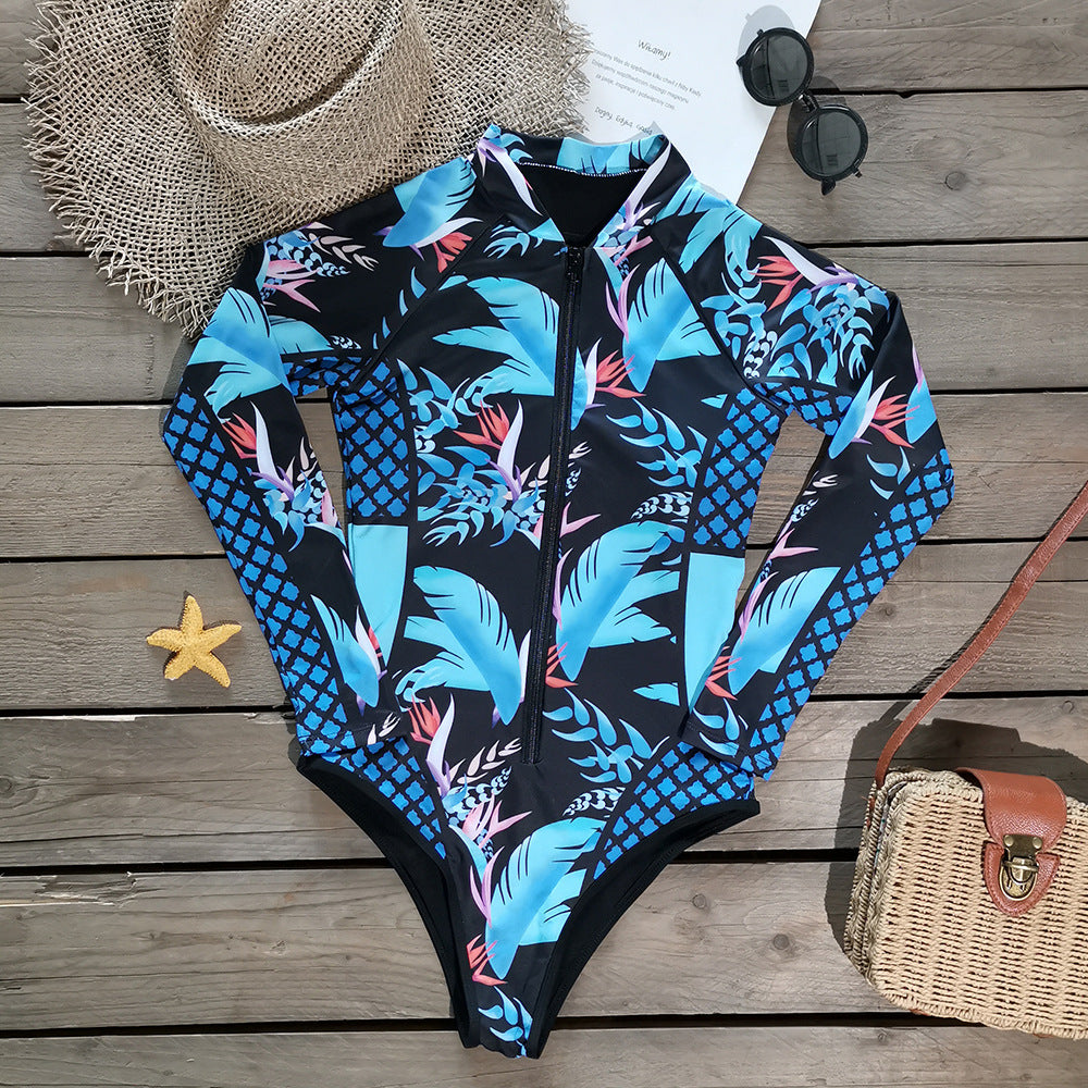 Blue Lagoon Rashguard Monokini One-Piece in Size S, M, L, or XL