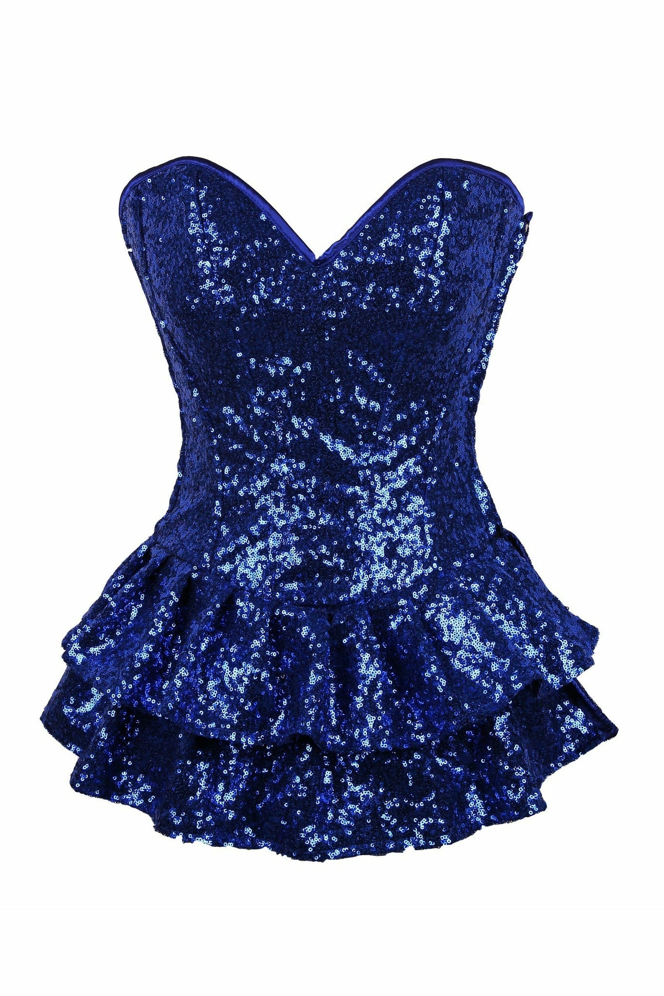 Sequin Steel Boned Mini Corset Dress by Daisy Corsets in 6 Color Choices in Size S, M, L, XL, 2XL, 3XL, 4XL, 5XL, 6XL