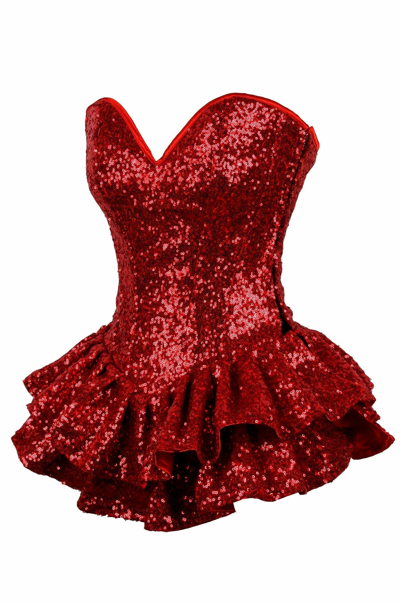 Sequin Steel Boned Mini Corset Dress by Daisy Corsets in 6 Color Choices in Size S, M, L, XL, 2XL, 3XL, 4XL, 5XL, 6XL