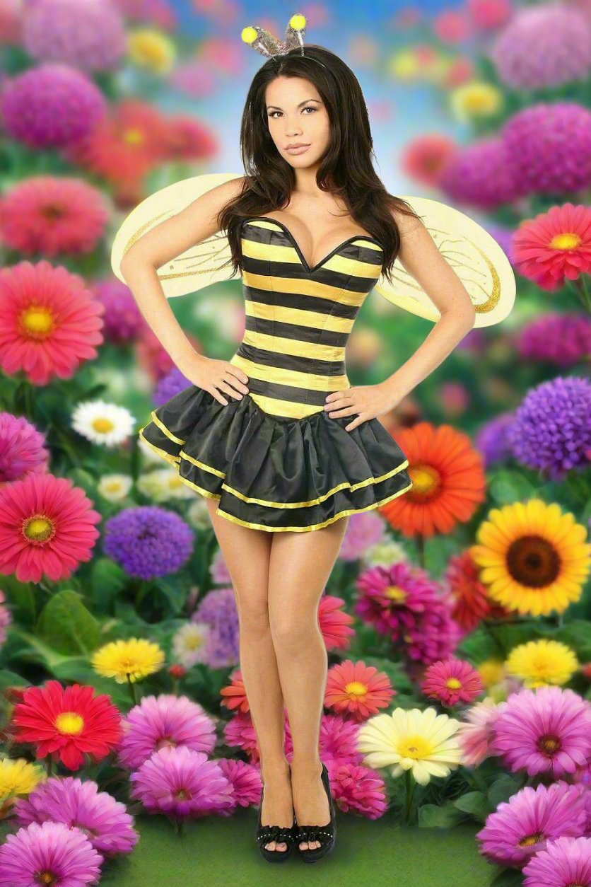 Lavish 5 Piece Queen Bee Costume by Daisy Corsets in Size S, M, L, XL, 2X, 3X, 4X, 5X, or 6X