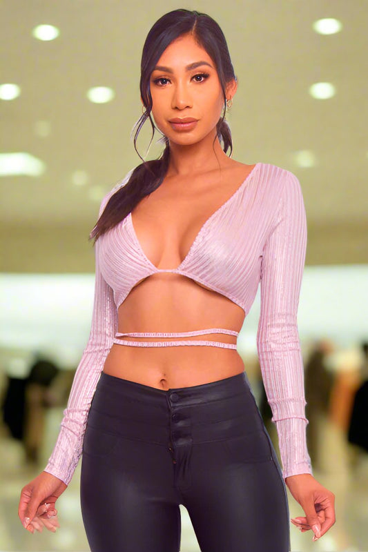 Exotic Pink Crop Top