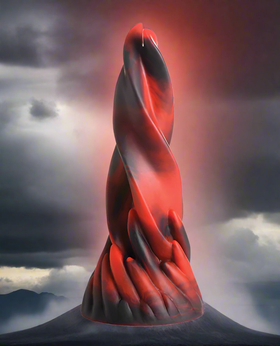Hell Kiss Twisted Tongues Silicone 7.4 Inch Dildo