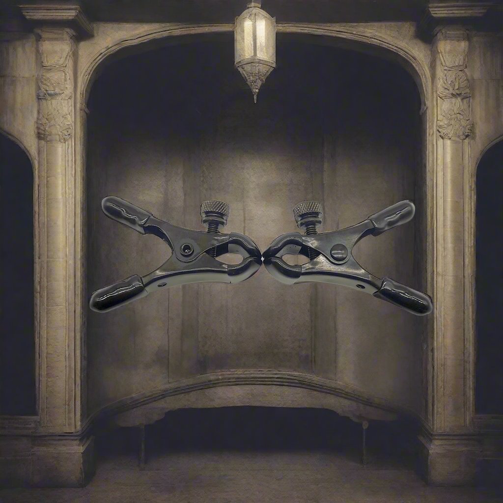 Nipple Clamps with Tiny Butt Plugs