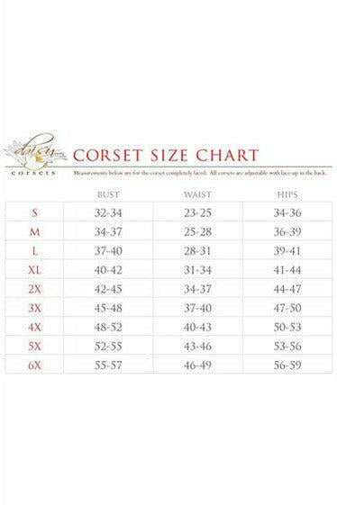 Top Drawer 4 PC Night Nurse Corset Costume by Daisy Corsets in Size S, M, L, XL, 2X, 3X, 4X, 5X, or 6X