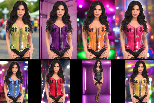 Clear Over Bust Corset in 8 Color Choices