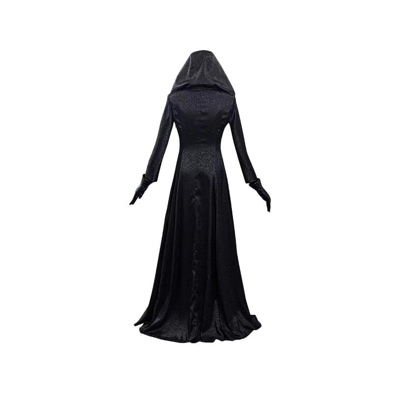 Vampire Long Dress Halloween Costume in Size XXS, XS, S, M, L, XL, 2XL, or 3XL