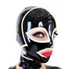 Sexy Latex Headgear Latex Mask Role Play One Size Msize White Edge