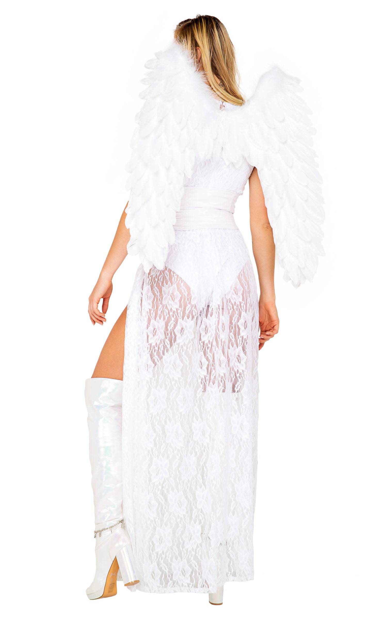 Deluxe Feathered White Wings by ROMA in One Size