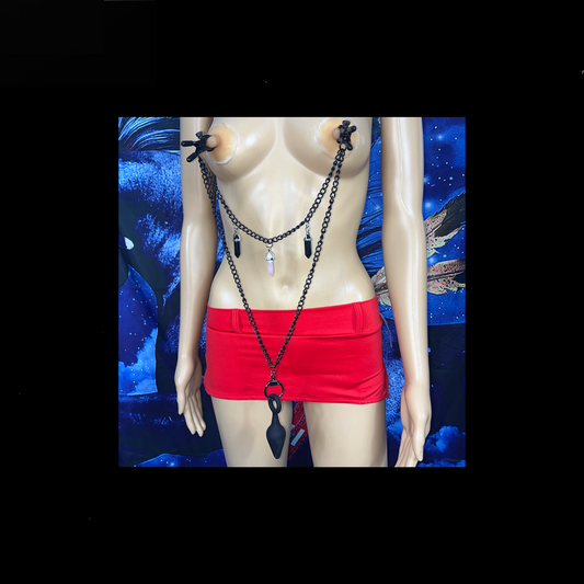 Kinky Quartz Bullnose Adjustable Nipple Clamps