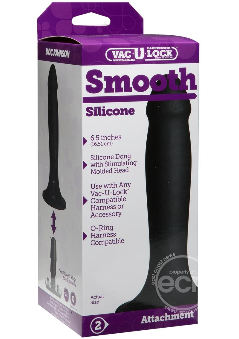 Vac-U-Lock Smooth Silicone Dildo 6.5 Inches