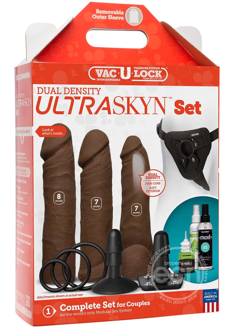 Vac-U-Lock Dual Density Chocolate Ultraskyn Set