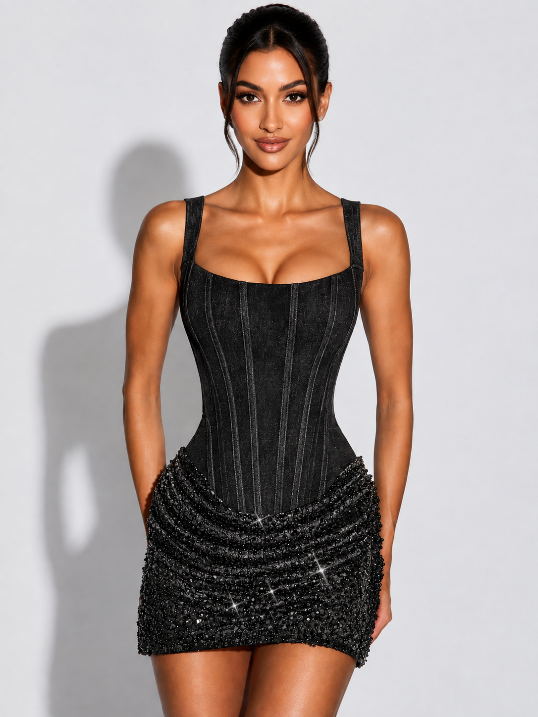 Mini Dress with Sequins
