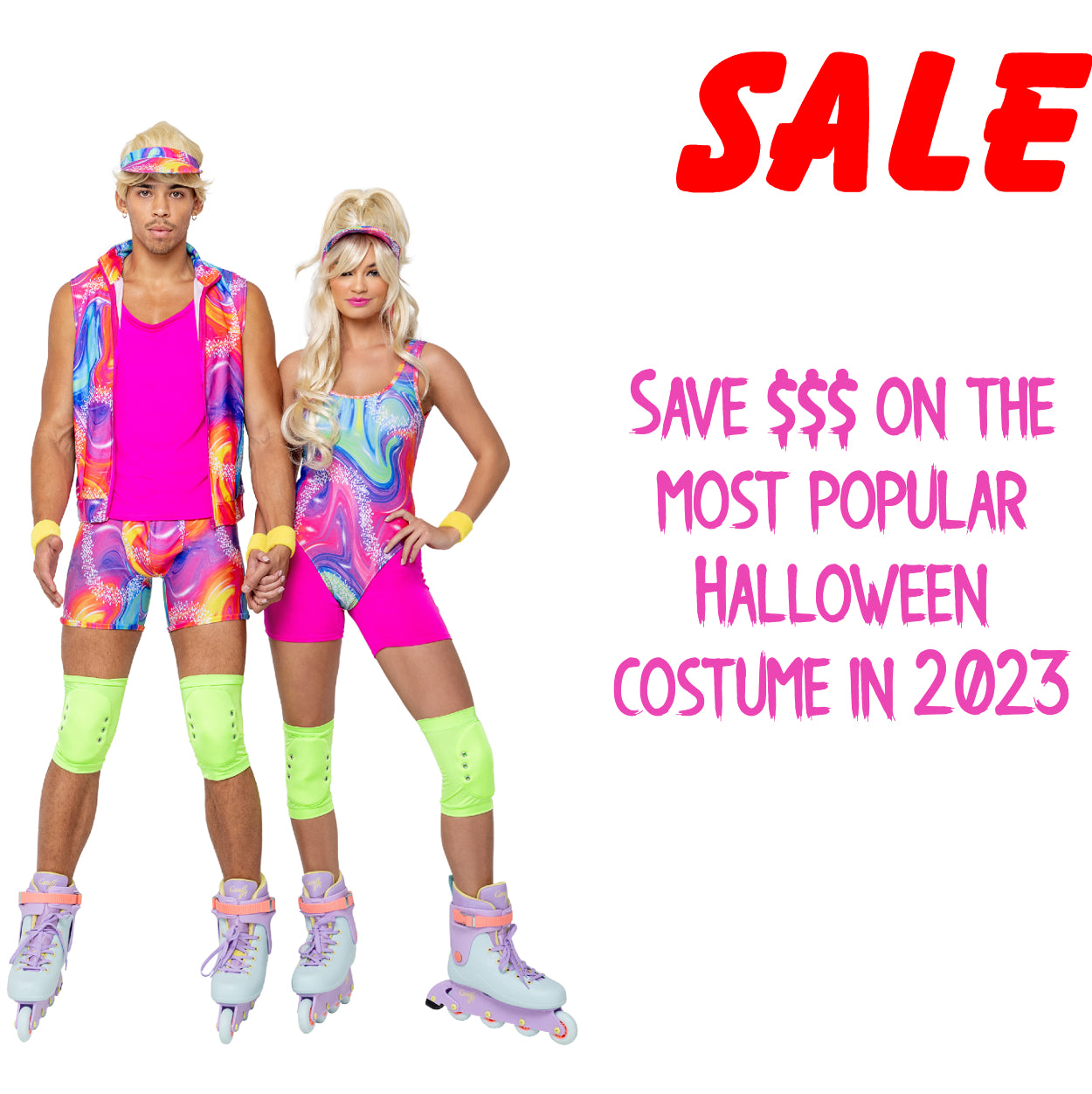 Rollerblade Barbie 5 Piece Set Costume by ROMA in Size Small or Medium