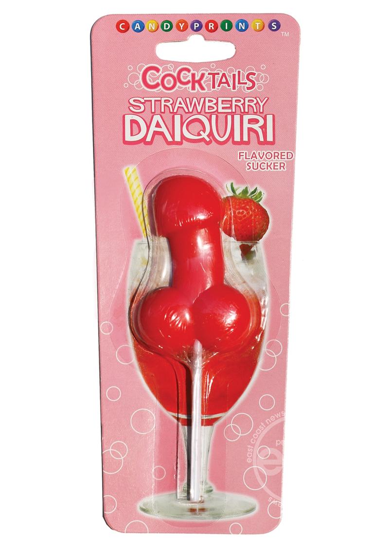 Bullnose Adjustable Nipple Clamps with a Strawberry Daiquiri Cock Sucker