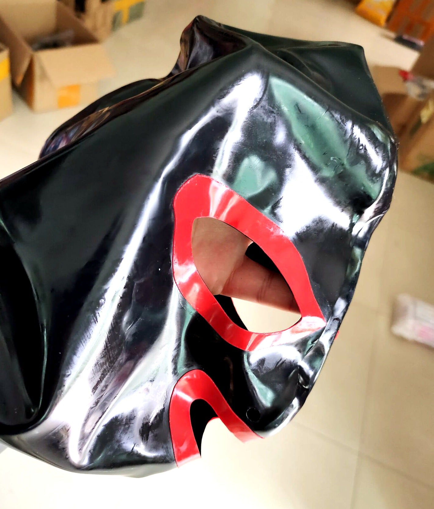 Sexy Latex Headgear Latex Mask Role Play One Size