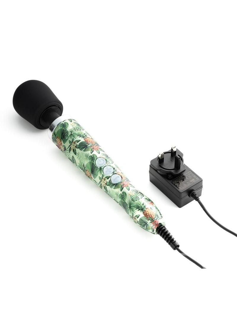 Doxy Die Cast Wand Plug-In Vibrating Body Massager Metal Tiger Pattern