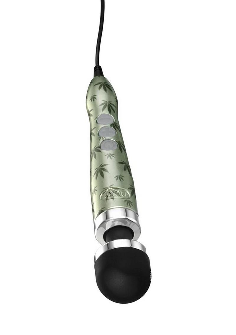 Doxy Die Cast 3 Wand Plug In Wand Massager in the Popular Cannabis Pattern