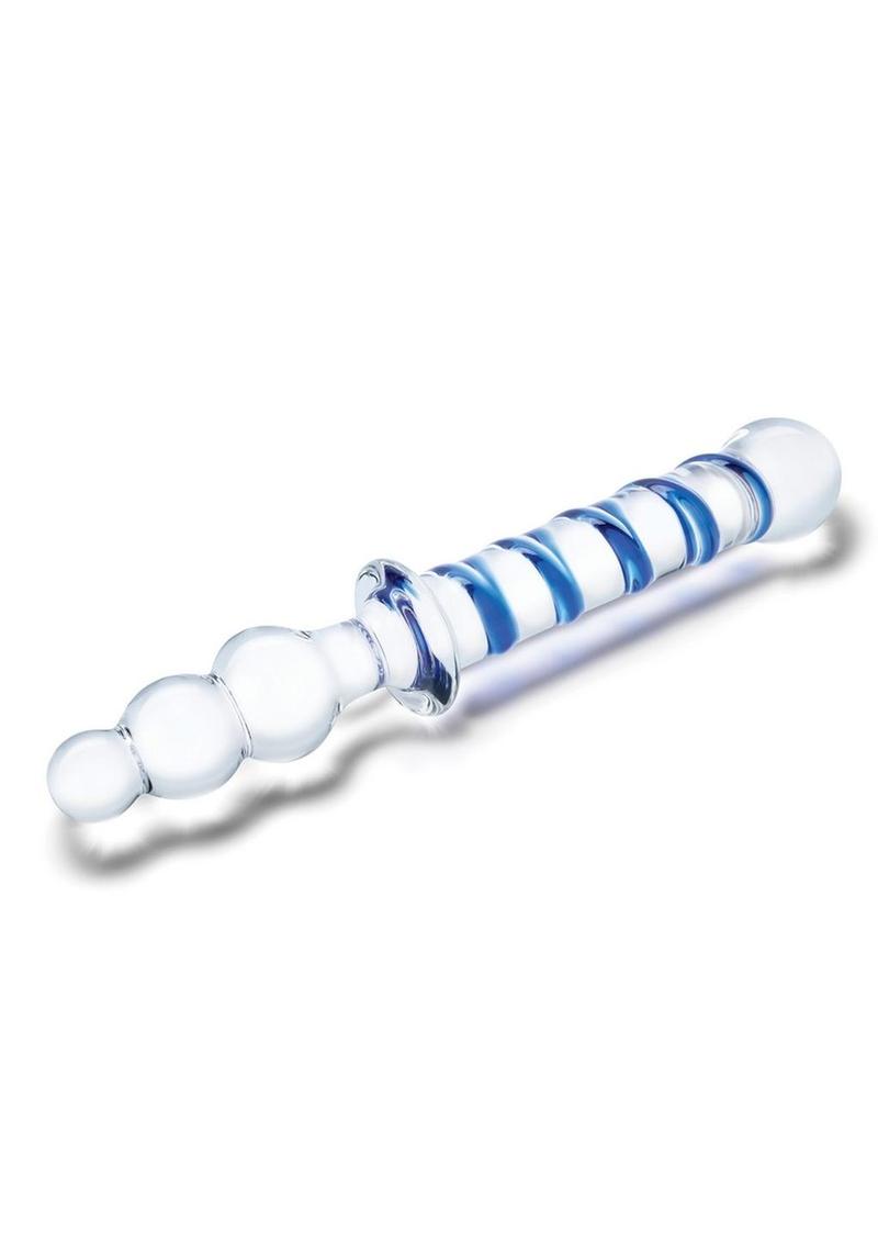 Glass Twisted Dual-Ended Dildo 10in by GLAS