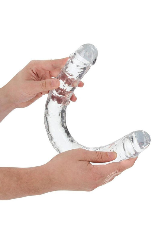 RealRock Crystal Clear Double Dong 18 Inch