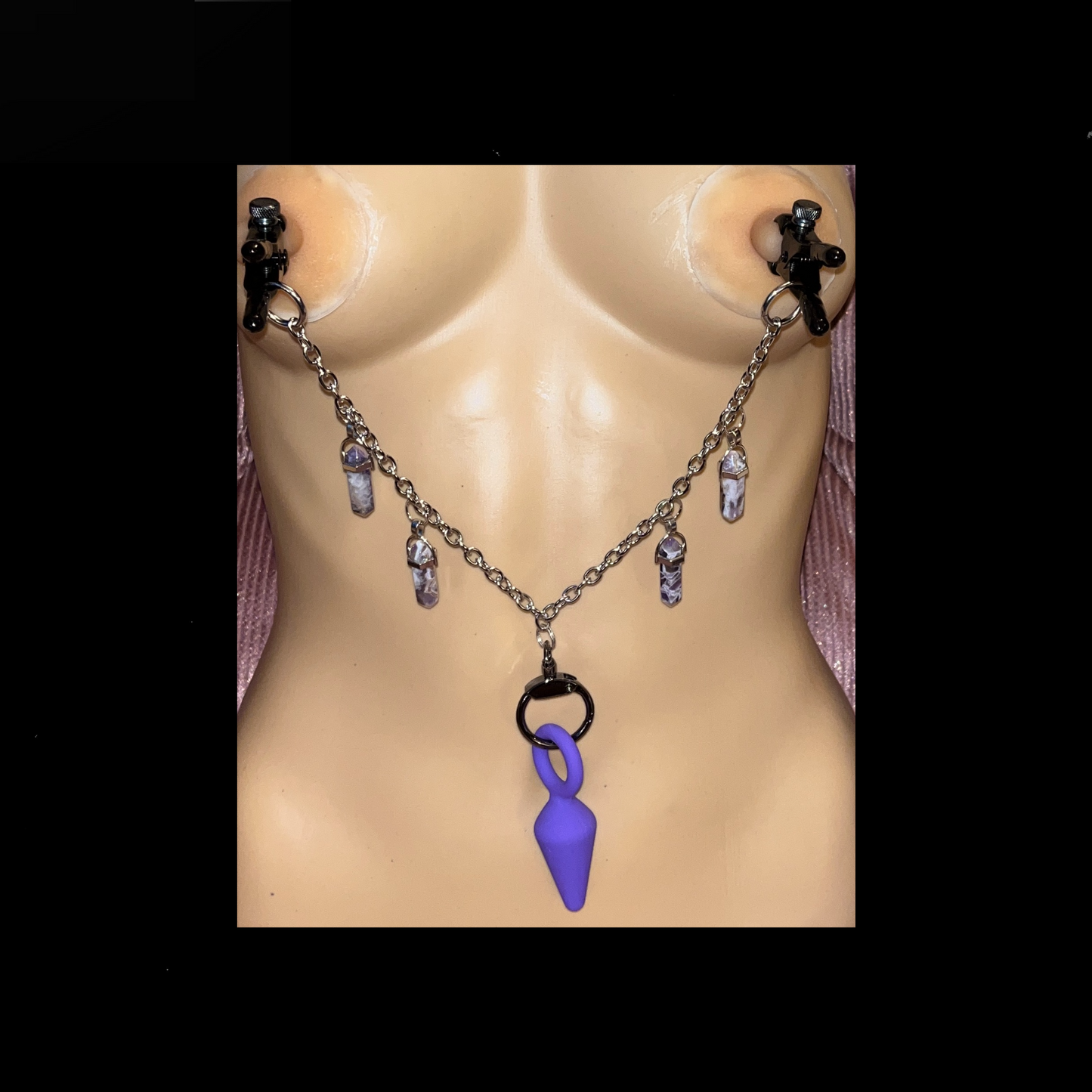 Purple Pleasures Nipple Clamps