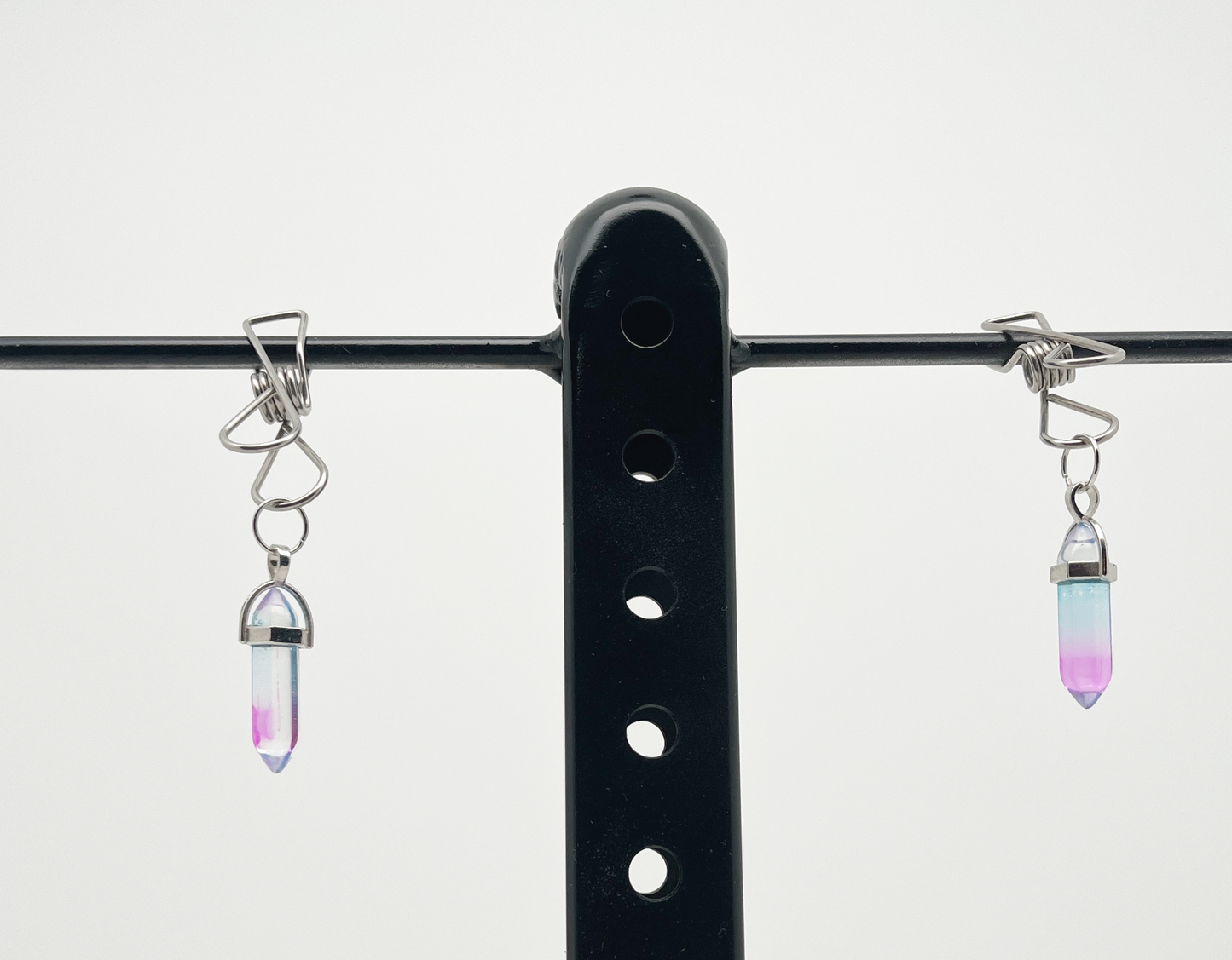Blue, Pink, and Clear Pendant Body Clamps Medium Pressure