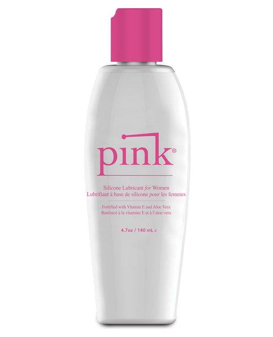 Pink Silicone Lube 4.7 oz Flip Top Bottle