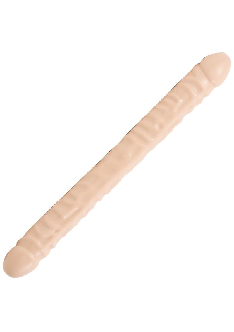 Classic Double Header Dildo 18 Inch by Doc Johnson in Black or White