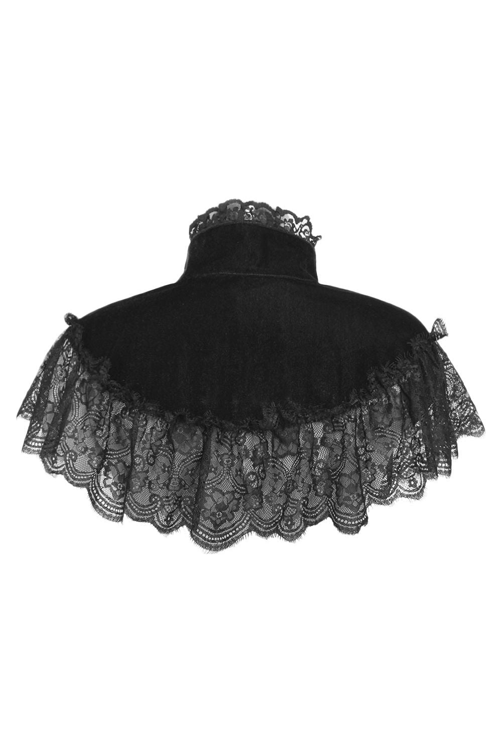 Velvet and Lace Capelet by Daisy Corsets in 4 Color Choices in One Size