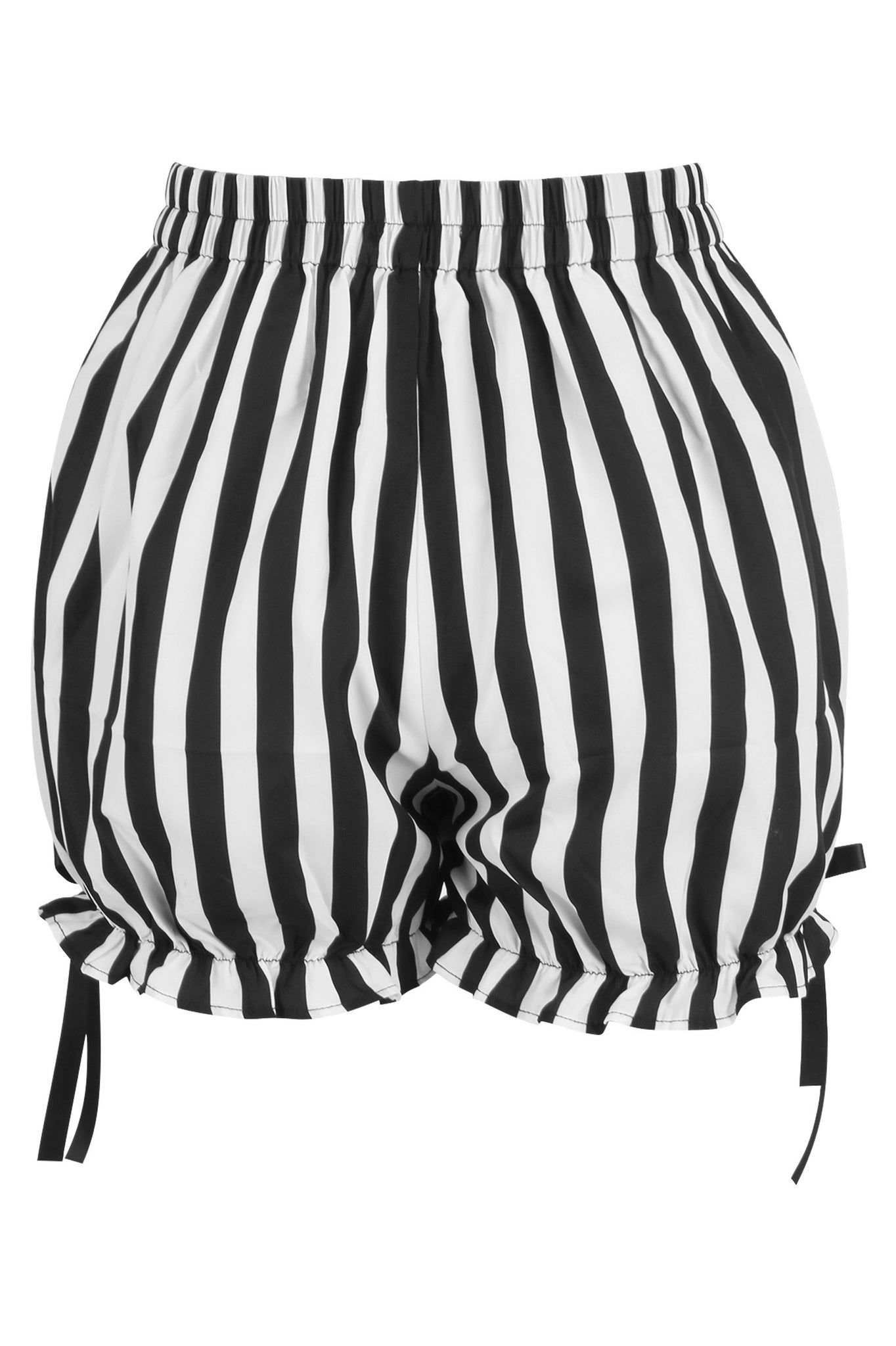 White and Black Striped Bloomers