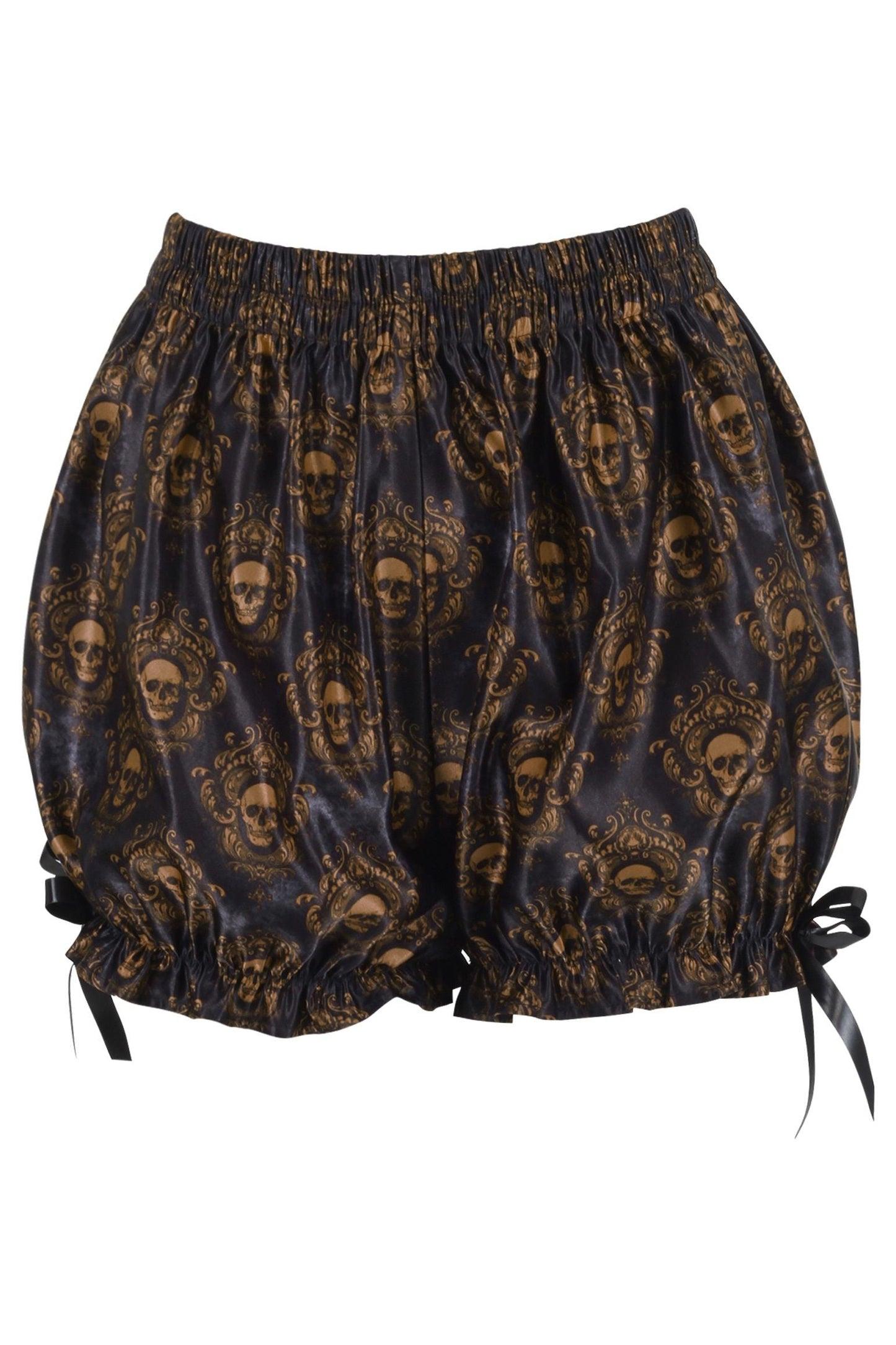 LIMITED EDITION Black & Gold Gothic Skull Print Bloomers