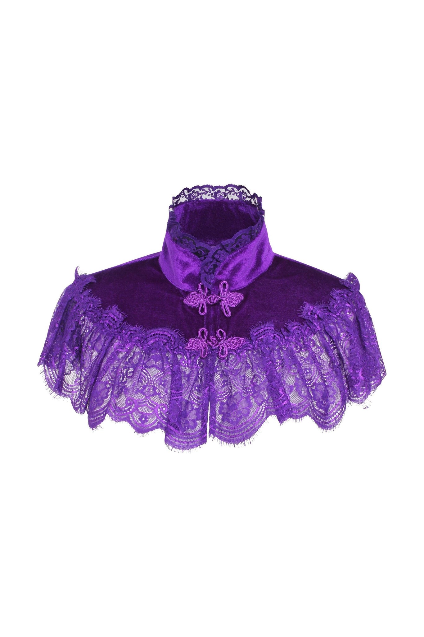 Velvet and Lace Capelet by Daisy Corsets in 4 Color Choices in One Size