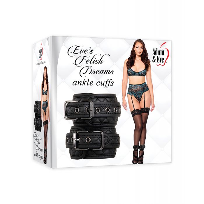 Adam and Eve's Fetish Dreams Black Ankle Cuffs