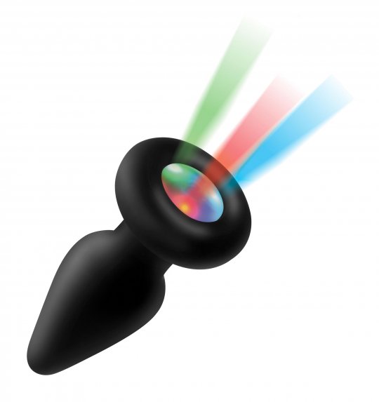 Light Up Silicone Anal Plug S, M, L