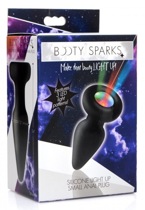 Light Up Silicone Anal Plug S, M, L
