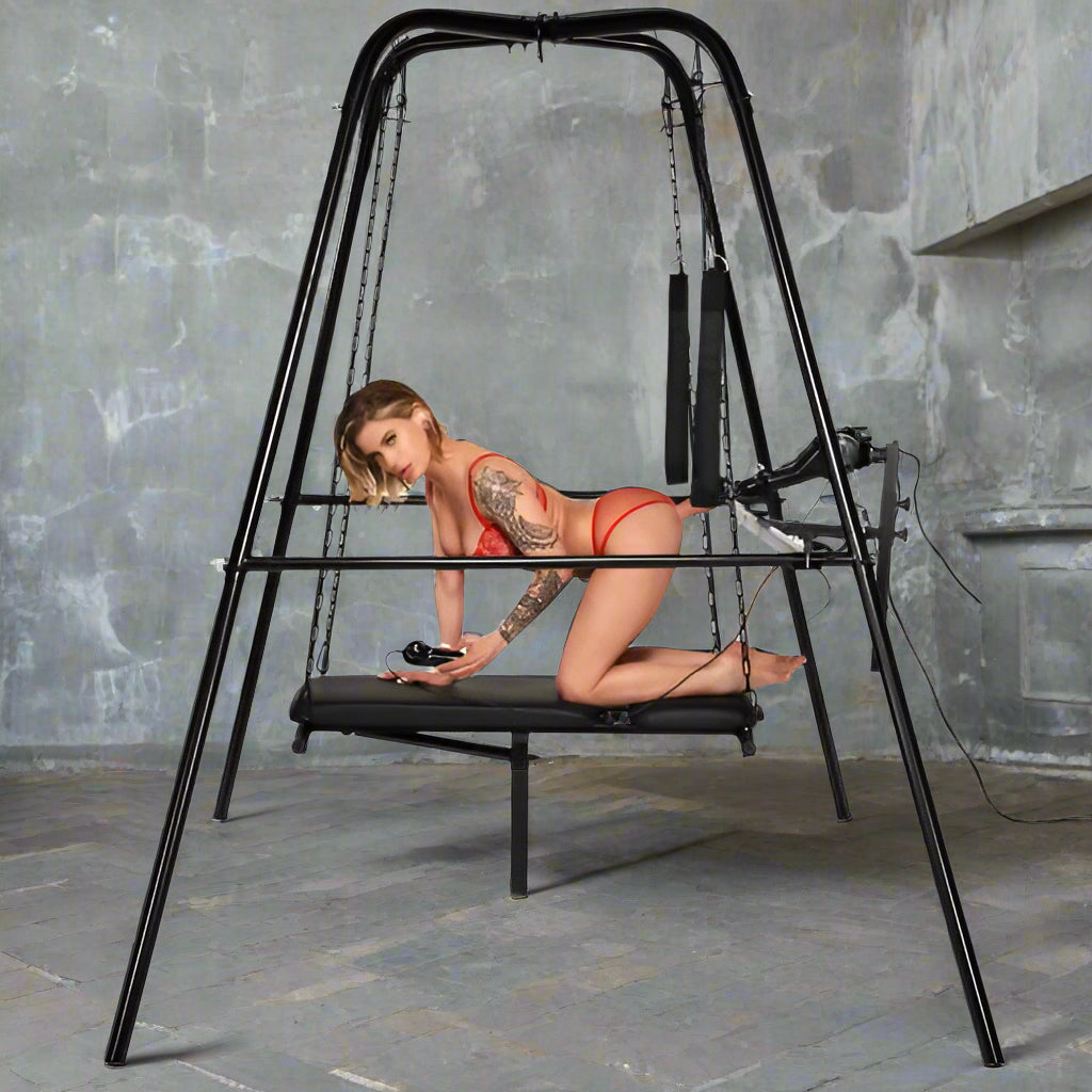 Throne Deluxe Adjustable Sling with Sex Machine