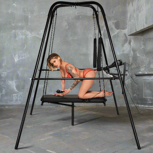 Throne Deluxe Adjustable Sling with Sex Machine