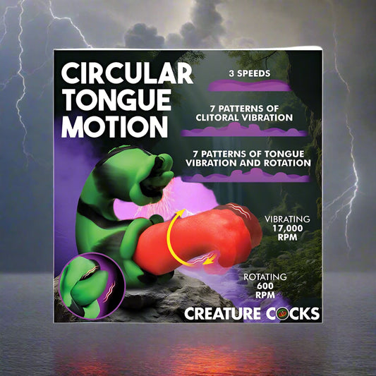 Creature Cocks Tongue Lasher Silicone Vibrator