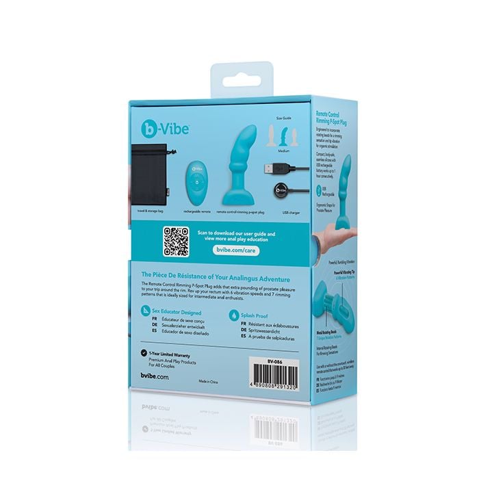 b-Vibe Remote Control Rimming P-Spot Plug