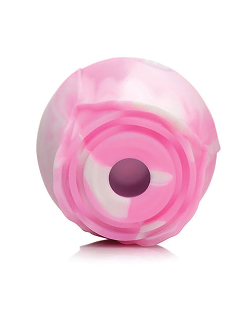 Curve Toys Gossip Cum Into Bloom Clitoral Vibrator Color is Rose Dream Swirl