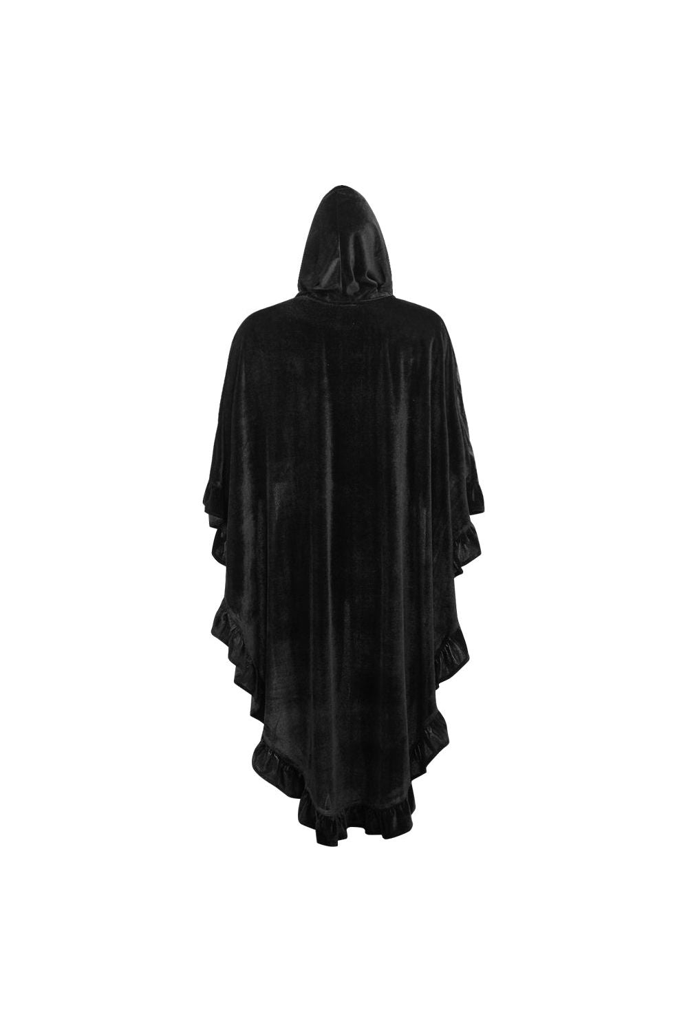 Velvet Hooded Ruffle Cape by Daisy Corsets in 3 Color Choices in One Size