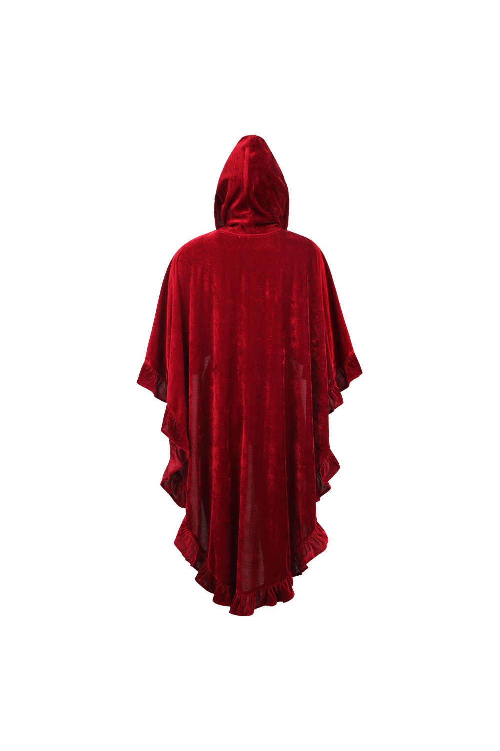 Velvet Hooded Ruffle Cape by Daisy Corsets in 3 Color Choices in One Size