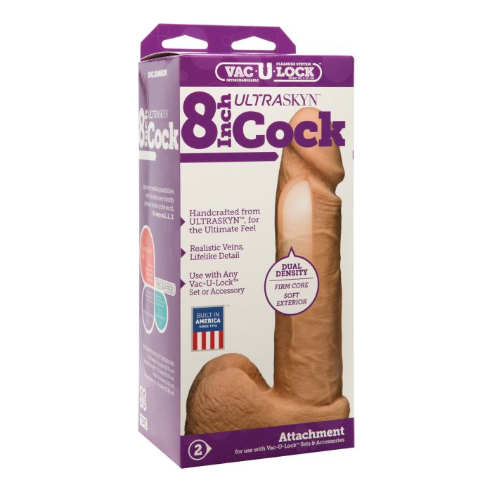 Vac-U-Lock 8" ULTRASKYN Cock and Balls