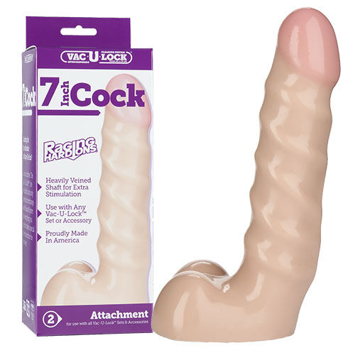 Vac-U-Lock 7" Raging Hard on Realistic Cock