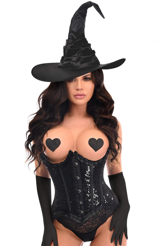 Top Drawer Pin Up Witch Corset Costume by Daisy Corsets in Size S, M, L, XL, 2X, 3X, 4X, 5X, or 6X