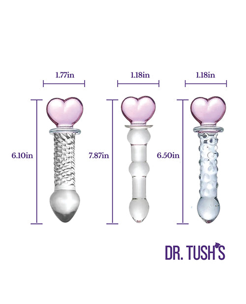 Glass Anal Plug Set