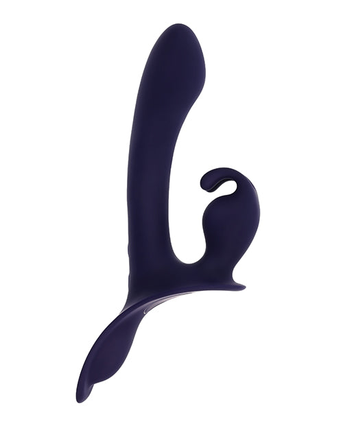 Giving Vibes Strap-On Bunny Eared Stimulator with Remote Control